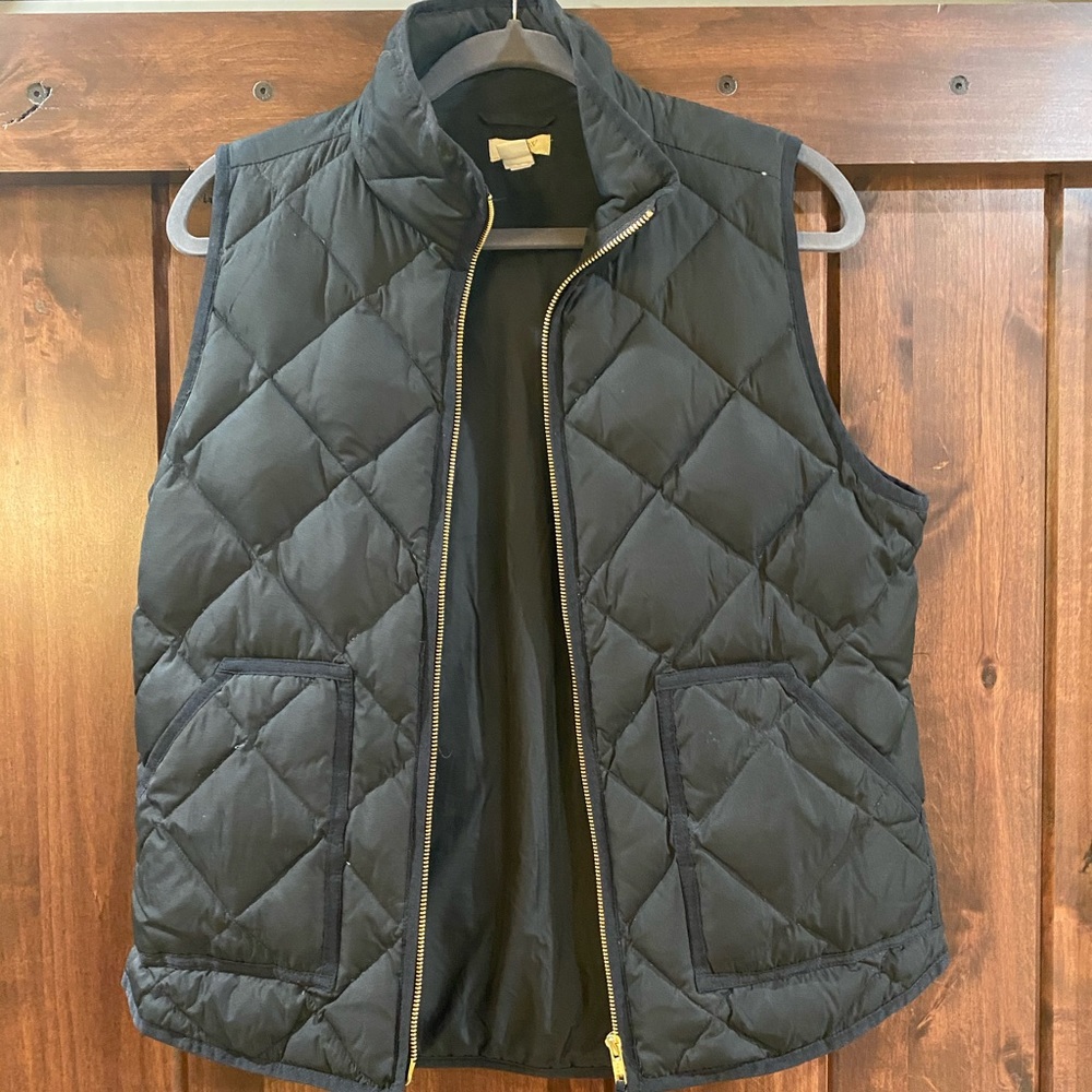 J. Crew Quilted Down Vest